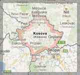 Udaljenosti i karta Kosova